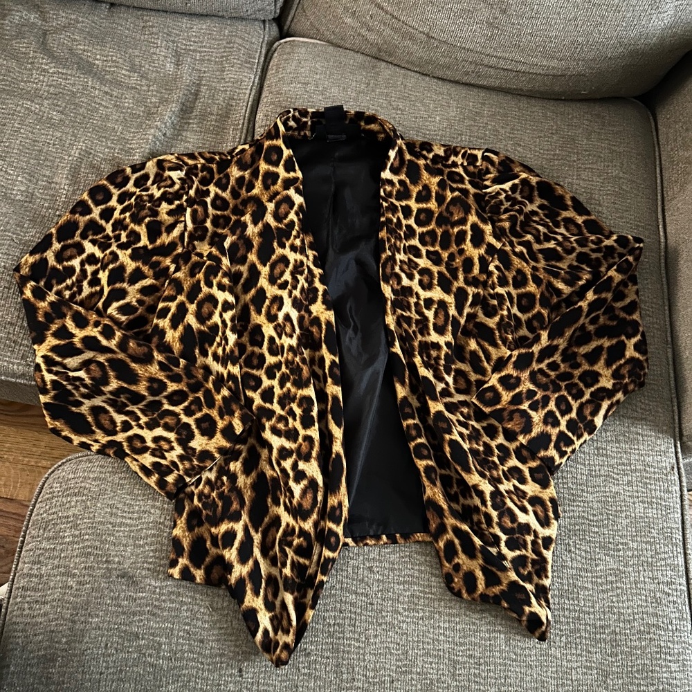 Leopard Blazer